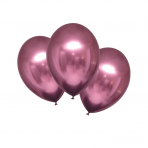Latex Ballons Satin Flamingo Metallic, 6 Stck
