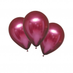 Latex Ballons Satin Bordeaux Metallic, 6 Stck