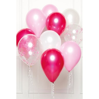 Luftballon rosa/pink Bouquet - 10 tlg.