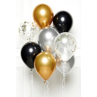 Luxus Ballon Bouquet, 10 Ballons