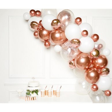 Ballongirlande Rosegold Candybar