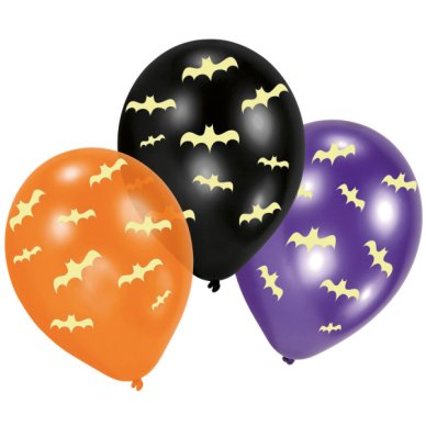 Fledermaus Latex Ballons, 6 Stck