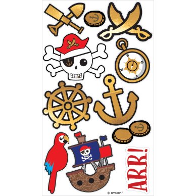 Tattoos Piratenparty zum Kleben