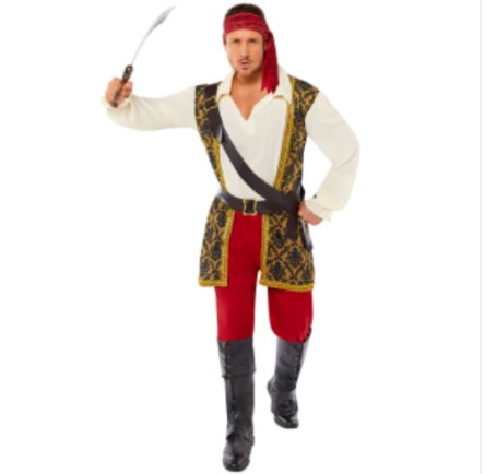 Piratenkostm fr Erwachsene - Gr. L