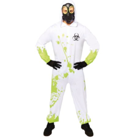 Halloween Verkleidung Gefahrgut, XL