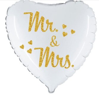 Mr. und Mrs. Glimmer Gold Ballon