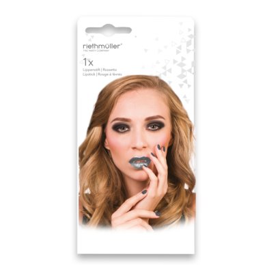 Glitzer Lippenstift, silber