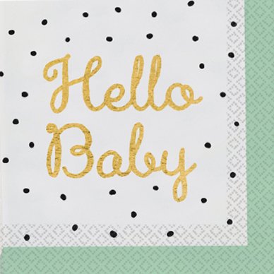 Papierservietten Hello Baby