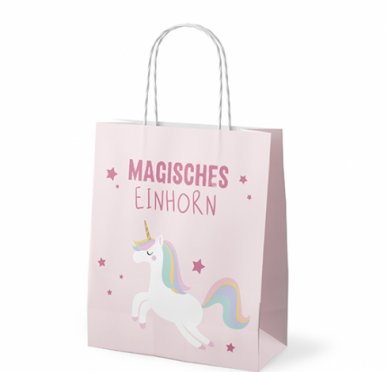 Geschenktte - Papiertte - Einhorn