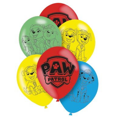 Paw Patrol Luftballons, 6 Stck