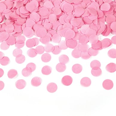 Konfettikanone rosa Pastell, 60 cm