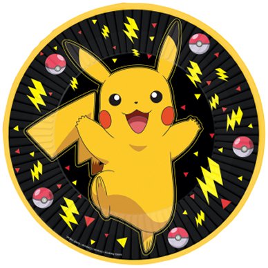 Pappteller Pokemon Pickachu, 8 Stck
