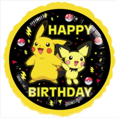 Folienballon Pokemon Pikachu