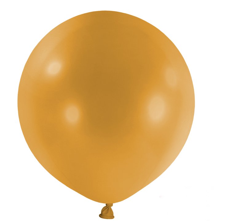 Riesenballon Mustard - 60 cm, 4 Stck