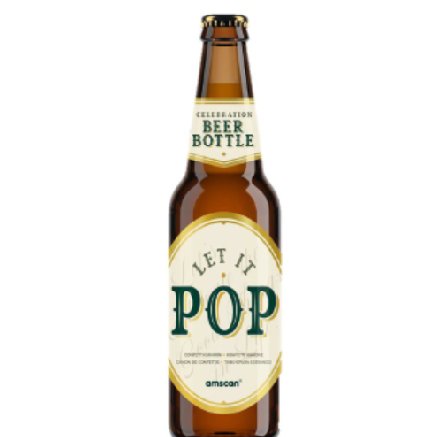 Konfetti-Popper Bierflasche