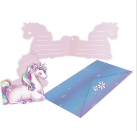 Einladungskarten Einhorn Dreams