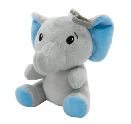 Elefant als Ballongewicht, hellblau
