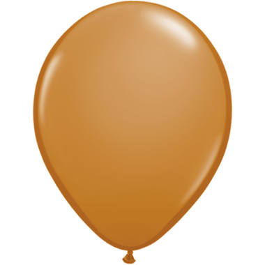 Mokkabraune Ballons 13 cm - 100 Stck