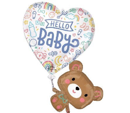Folienballon Hello Baby