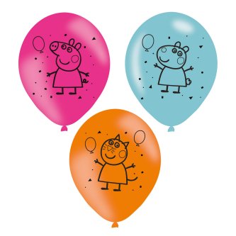 Peppa Pig Ballons, 6 Stck