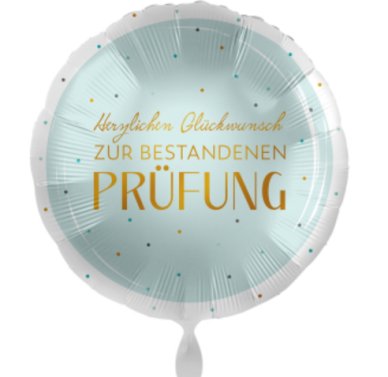 Folienballon Prfung bestanden