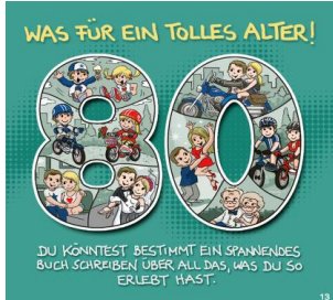 Musikkarte zum 80.Geburtstag