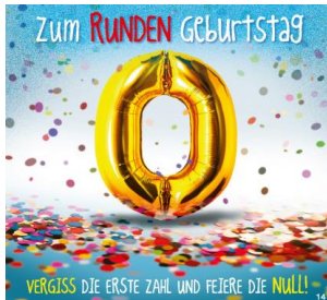 Musikkarte zum runden Geburtstag