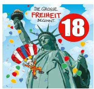 Musikkarte zum 18.Geburtstag