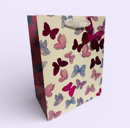 Tragetasche Schmetterling, 23 cm