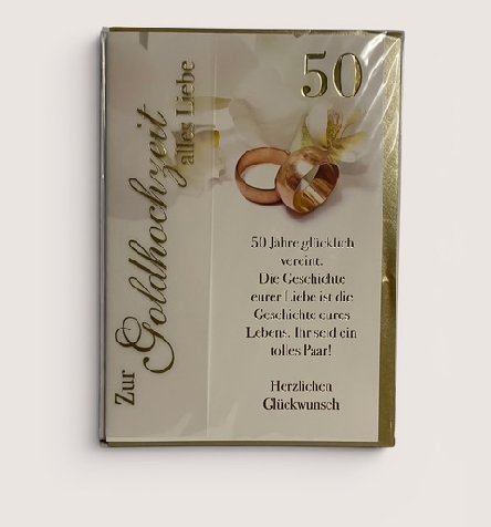 Goldene Hochzeit Gl�ckwunschkarte