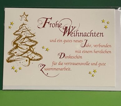 Weihnachtskarte - geschftlich