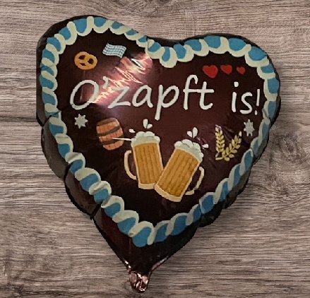 Oktoberfest Deko Ballon O zapft is