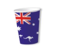 Pappbecher Australien, 10 Stck