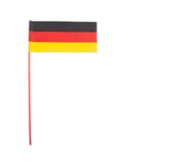Deutschland Flaggen Fahnen auf Stab, 60 Stck