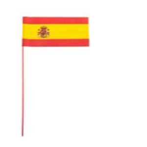 Spanien Flaggen Fahnen auf Stab, 60 Stck