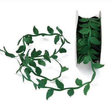 Blätterband, grün - 10m
