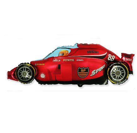 Folienballon Rennwagen, rot