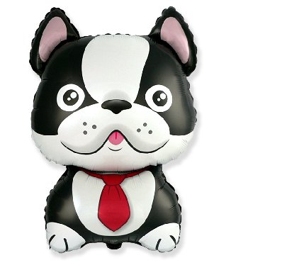 Bulldogge als Folienballon