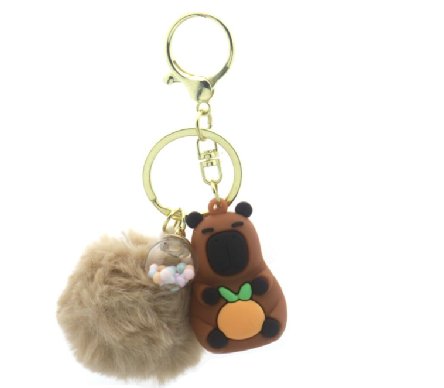 Capybara Schlsselanhnger mit Frucht