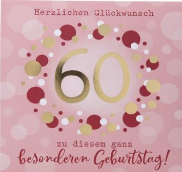 Pop up Musikkarte zum 60.Geburtstag