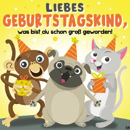 Musikkarte zum Geburtstag