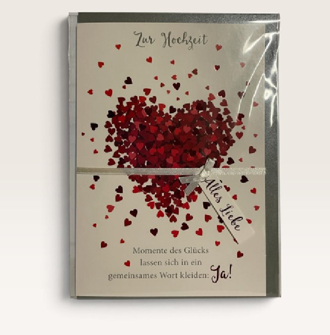 Gl�ckwunschkarte zur Hochzeit