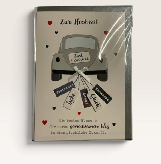 Gl�ckwunschkarte zur Hochzeit