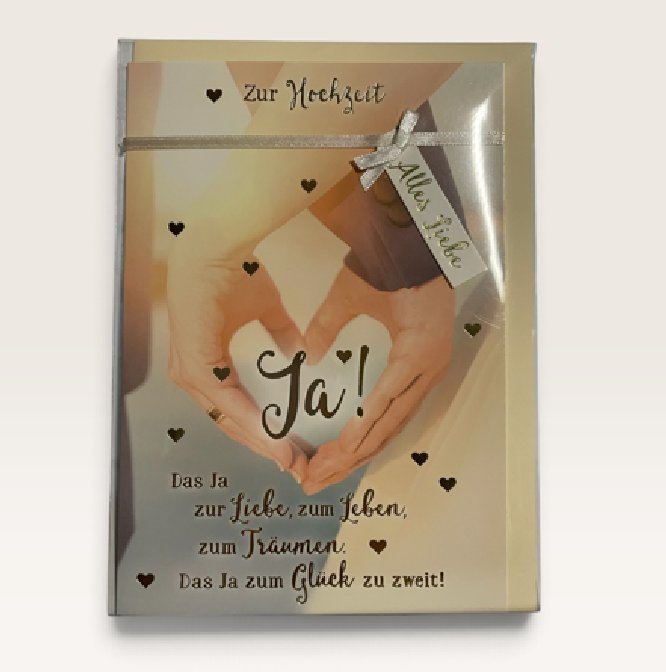 Gl�ckwunschkarte zur Hochzeit