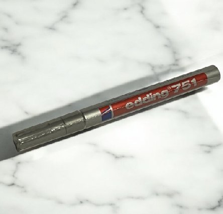 edding 751 Permanent Lackmarker Silber Fein