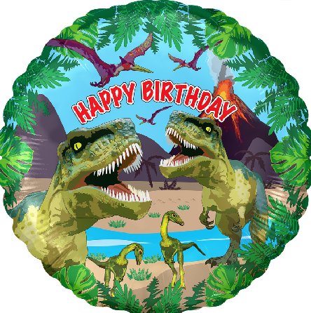 Folienballon Jurassic Happy Birthday