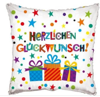 Folienballon Herzlichen Glckwnsch