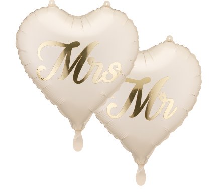Folienballons zur Hochzeit, 2 St�ck