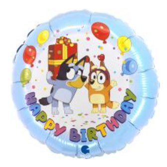 Folienballon Bluey Happy Birthday