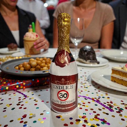 Flasche zum 30.Geburtstag - bef�llbar